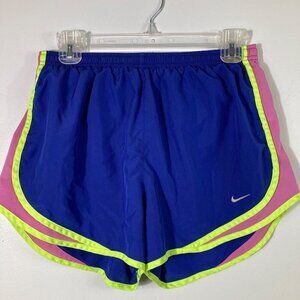 Womens Nike Dri Fit Running Shorts Blue Pink‎ M